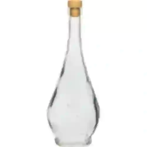 0,5 L Flasche Luigi - Korken, dekoriert, weiß