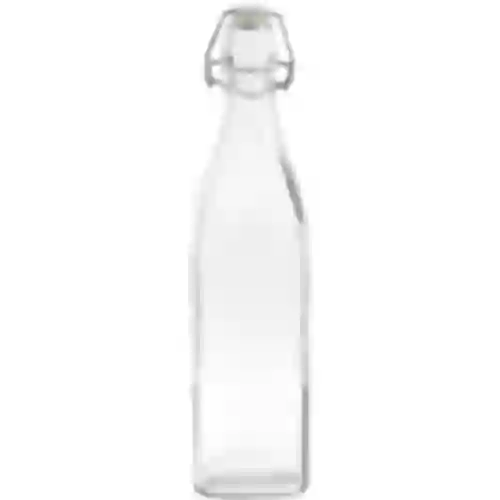 1 l Flasche mit hermetischem Verschluss - Quadrat