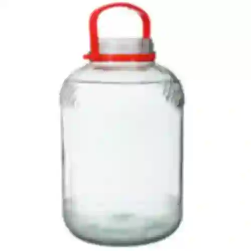10 L Glas mit Kunststoffdeckel
