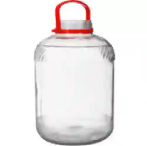 15 L Glas mit Kunststoffdeckel