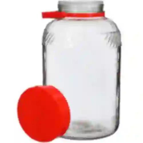 8 l Glas mit Kunststoffdeckel