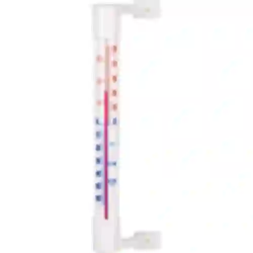 Fensterthermometer weiß (-50°C bis +50°C) 18cm