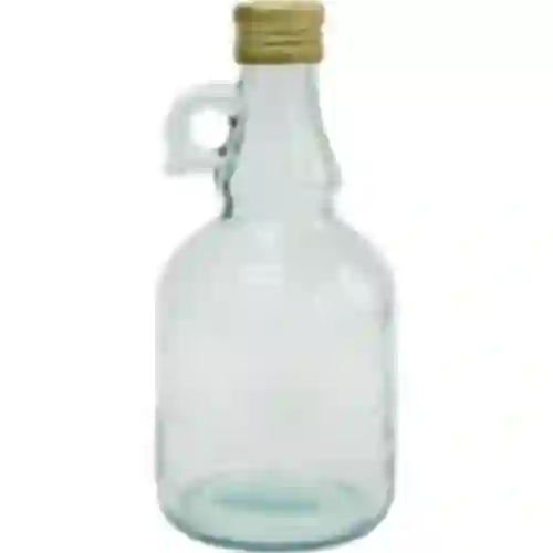 Gallone 0,5 l Flasche ohne Geflecht, mit Schraubve