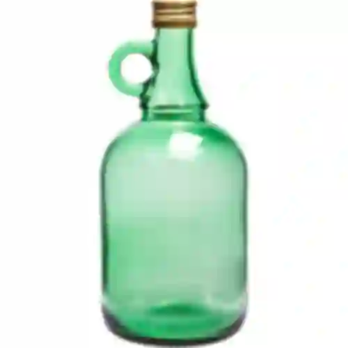 Gallone 1,0 l Flasche ohne Geflecht, mit Schraubve