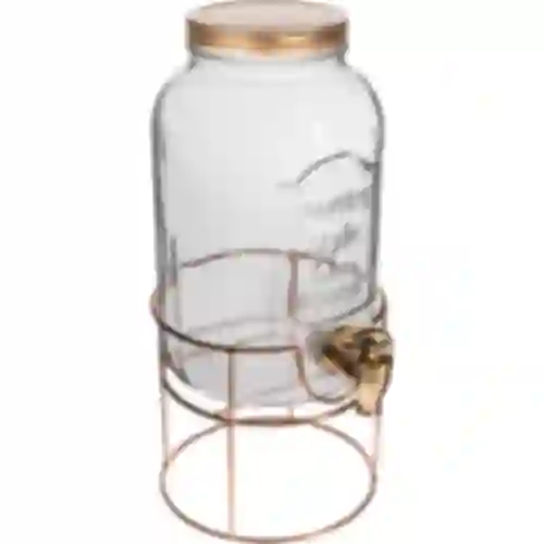 Glas mit Hahn 3,8 L – auf einem Ständer