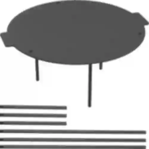 Grillpfanne, aus Gusseisen, Durchmesser 44 cm