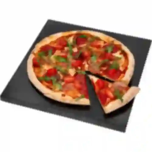 Pizzastein aus Granit, rechteckig, 37 x 35 cm