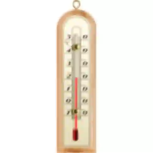 Raumthermometer mit goldfarbener Skala (-10°C bis +50°C) 16cm