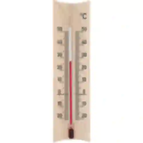 Raumthermometer mit Muster (-20°C bis +50°C) 15cm, natürlich