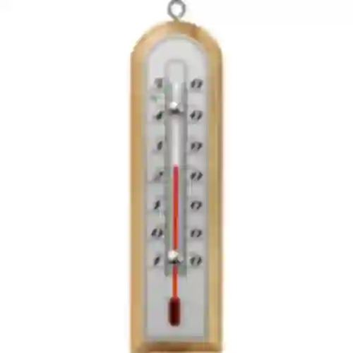 Raumthermometer mit silberfarbener Skala (-10°C bis +50°C) 16,5cm mix