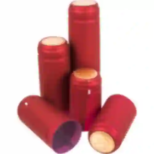 Schrumpfkapseln mit Perforation Rot O 31 mm - 100