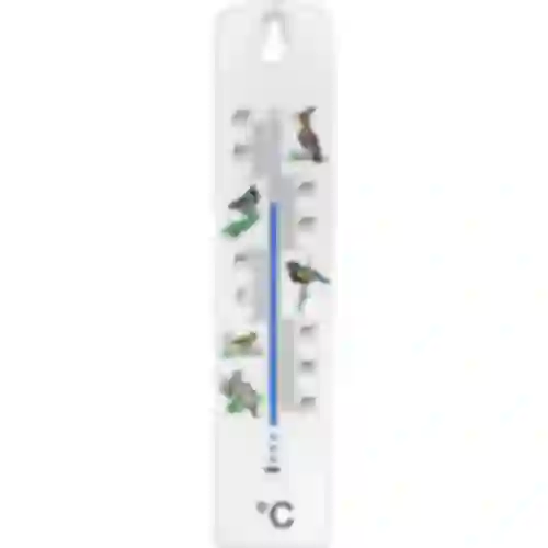 Universalthermometer, mit Muster - Vögel  (-30°C do +50°C) 20cm