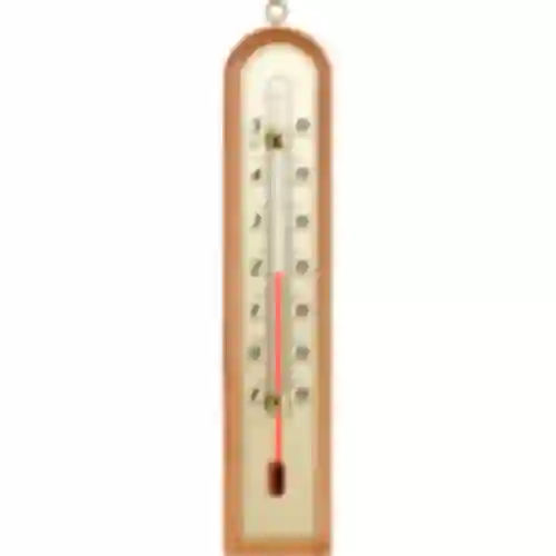 Zimmerthermometer mit silberfarbener Skala, Messbereich von -10 bis 50°C