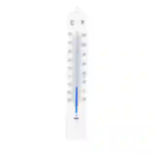 Zimmerthermometer weiß (-30°C bis +50°C) 18cm