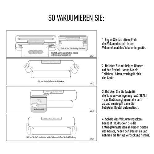 Vakuumiergerät - universell, pistaziengrün - 9 ['vakuumieren', ' Vakuumiergeräte', ' Lebensmittelaufbewahrung', ' geprägte Beutel', ' Beutelversiegelung', ' Vakuumverpackungsmaschine', ' Vakuumierer', ' Lebensmittelverpackung', ' Vakuumier-Set', ' Vakuumierfolien', ' für Fleisch', ' für Fisch', ' für Käse', ' wie man die Haltbarkeit von Lebensmitteln verlängert', ' Lebensmittelaufbewahrung zu Hause', ' als Geschenk', ' Küchengeräte', ' praktische Küchenaccessoires', ' effizientes Vakuumiergerät', ' Salbeigrün', ' Pistaziengrün']