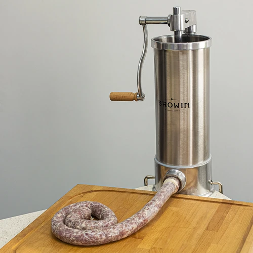 Vertikaler Wurstfüller 5 kg - 14 ['wurstfüller edelstahl', ' wurstfüller 5 l', ' wurstmaschine edelstahl', ' sausage stuffer', ' wurstfüller', ' wurstmaschine wurstfüller', ' wurstfüllmaschine manuell', ' stuffer maschine', ' stufferkugel', ' vertikales Stuffer']