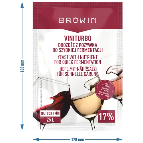 ViniTurbo – Hefe für schnelle Gärung - 3 ['Hefe mit Nährsalz', ' Weinhefe mit Nährsalz', ' Hefe und Nährsalz für Wein', ' Nährsalz für Wein', ' aktive getrocknete Weinhefe', ' Weinhefe', ' Hefe für Wein', ' Weinhefe getrocknet', ' Trockenhefe', ' getrocknete Weinhefe', ' Hefe für Rotwein', ' Hefe für Weißwein', ' Hefe für Roséwein']