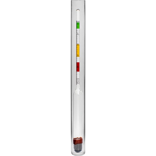 Vinometer (Saccharimeter) im Plastikreagenzglas - 2 ['Vinometer', ' Saccharimeter', ' Instrument zur Messung der Zuckerkonzentration', ' Messung in Grad Balling', ' für Wein', ' für Bier', ' Aräometer']