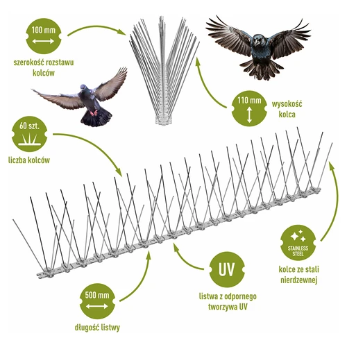 Vogelspikes, auf Kunststoffstreifen, 10 Stk. - 3 ['Vogelabwehr', ' Vogelspikes', ' Vogelspikes', ' Vogelabwehr Metallspikes', ' Taubenspikes aus Stahl', ' Fensterbankspikes', ' Vogelspikestreifen', ' Vogelspikestreifen', ' Vogelstreifen aus Kunststoff', ' Vogelschutz', ' Taubenschutz', ' Fassadenschutz gegen Vögel', ' Vogelabwehr', ' Fensterbank reinigen', ' Spikes auf Kunststoffstreifen', ' Vogelspikes-Set', ' effektiver Schutz gegen Tauben', ' Vögel', ' Vogelabwehrspikes', ' Vogelabwehrstreifen', ' wie man Vögel effektiv abwehrt', ' vogelsichere Spikes', ' vogelsichere Spikestreifen']