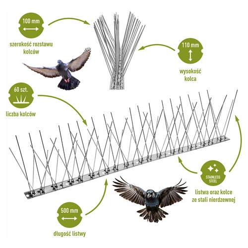 Vogelspikes, auf Metallstreifen, 10 Stk. - 3 ['Vogelabwehr', ' Vogelspikes', ' Vogelspikes', ' Vogelabwehr Metallspikes', ' Taubenspikes aus Stahl', ' Fensterbankspikes', ' Vogelspikestreifen', ' Vogelspikestreifen', ' rostfreie Vogelstreifen', ' Vogelschutz', ' Taubenschutz', ' Fassadenschutz gegen Vögel', ' Vogelabwehr', ' Fensterbank reinigen', ' Spikes auf Metallstreifen', ' Vogelspikes Set', ' effektiver Schutz gegen Tauben', ' Vögel', ' Vogelabwehrspikes', ' Vogelabwehrstreifen', ' wie man Vögel effektiv abwehrt', ' vogelsichere Spikes', ' vogelsichere Spikestreifen']