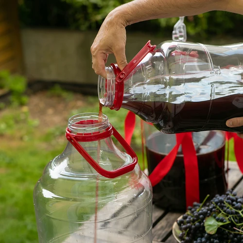 Weinballon, unzerbrechlicher Ballon mit Griff - 15 L - 9 ['Weinballon', ' Bruchsicherer Ballon', ' 15 l Ballon', ' Bierbehälter', ' Bierballon', ' Fermenter', ' Gärfähig', ' Weithalsballon', ' Ballonhalter']