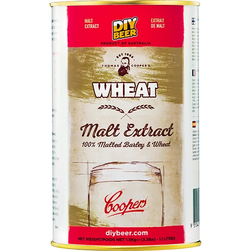 Weizenmalzextrakt 1,5 kg - WHEAT  - 1 ['Malzextrakt', ' Malzextrakt im Pulver', ' Gerstenmalzextrakt', ' wie mache ich Malzextrakt', ' Malzextrakt 14 kg', ' Bier aus Malzextrakt', ' trockener Malzextrakt', ' ungehopfter Malzextrakt', ' Coopers']