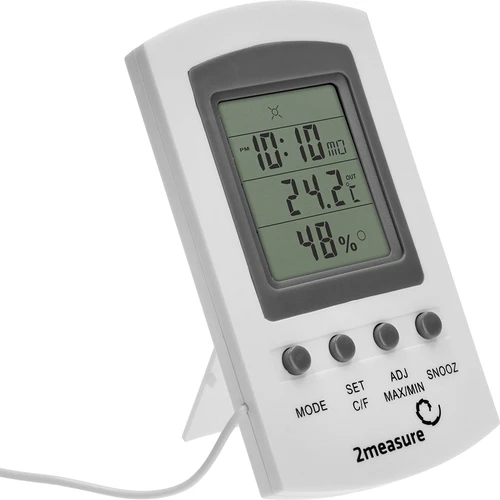 Wetterstation – Elektronisches, Sonde, weiß - 2 ['Wetterstation', ' Haus-Wetterstation', ' Temperatur', ' Umgebungstemperatur', ' Temperaturüberwachung', ' Elektrothermometer', ' Innenthermometer', ' Außenthermometer', ' Thermometer für Außen', ' Thermometer mit Sonde', ' Elektrothermometer mit Sonde', ' Feuchtigkeitsmesser', ' Thermometer mit Hygrometer', ' Thermometer mit Feuchtigkeitsmesser', ' Luftfeuchtigkeitsmesser']