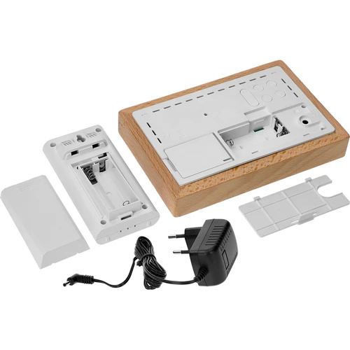 Wetterstation (RCC, DCF) - elektronisch, drahtlos, beleuchtet, Sensor, weiß - 6 ['drahtlose Wetterstation', ' Außen- und Innentemperaturmessung', ' Luftfeuchtigkeitsmessung', ' Wetterstation mit Kalender', ' Wetterstation mit Wecker', ' präzise Wetterstation', ' Wetterstation', ' elektronische Wetterstation', ' universelle Wetterstation', ' ideales Wettermessgerät']