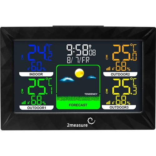 [3er-Pack] Thermometer für Innenräume | Raumthermometer Digital Innen | LCD  Intelligentes Hygrometer | Hochpräzises Sensor Feuchtemessgerät Temperatur
