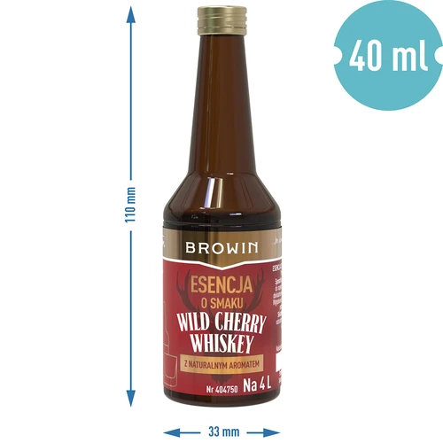 Wild Cherry Whiskey Alkoholzusatz für 4 L - 6 ['Dressing für alkoholische Getränke', ' Alkohol-Aroma', ' Wodka-Aroma', ' Aroma-Essenz', ' Whisky-Aroma', ' Whisky', ' natürliche Aroma-Essenz', ' Whisky-Aroma', ' Essenzen', ' Mondschein-Essenzen', ' Wildkirsch-Essenzen']