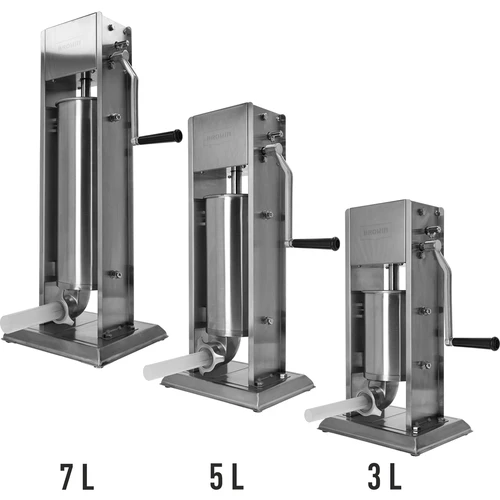 Wurstfüller vertikal premium 7 L - 14 ['Wurstfüller', ' vertikaler Wurstfüller', ' bester Wurstfüller', ' Wurstmaschine', ' Maschine für das Herstellen von Würsten', ' Set für das Herstellen von Würsten', ' vertikale Wurstmaschine', ' Trichter für Wurstfüller', ' neuartiger Wurstfüller', ' Wurstfüller für 7 L', ' Wurstherstellung zuhause', ' Wurstfüller für Zuhause']